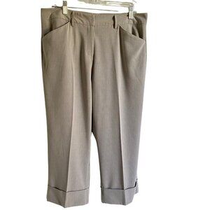 Courtenay Stretch Capris Pants Women's Size 12 Grey